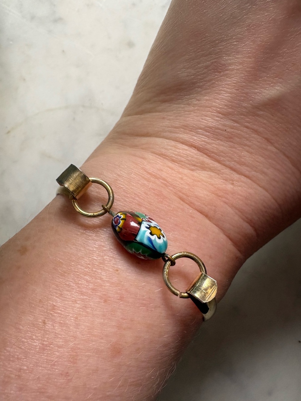 Millefiori Bead Bracelet